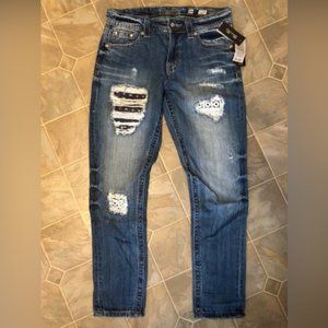 Miss Me Boyfriend Ankle Jeans new